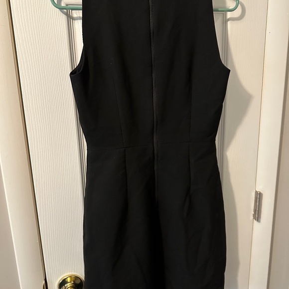 Milly A-Line Peekaboo Mini Sheath Dress in Black Size 6 Made In USA - Picture 2 of 4